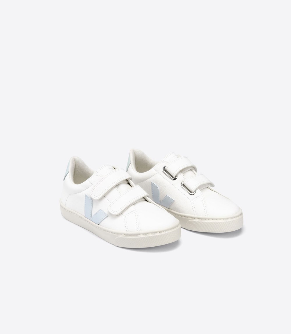 Veja Trainers Kids White - Esplar Velcro Chromefree - QASO-93047